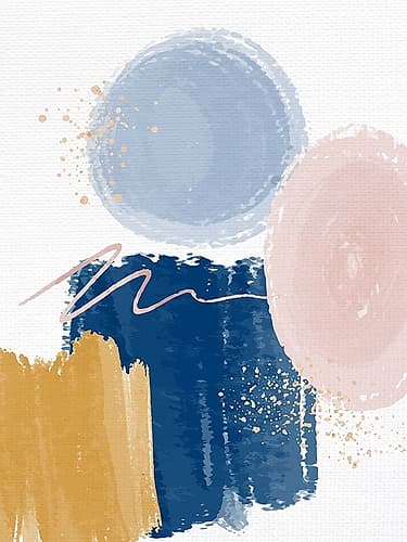 Abstract Strokes 1 Art Print by Kimberly Allen