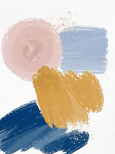 Abstract Strokes 2 Art Print by Kimberly Allen