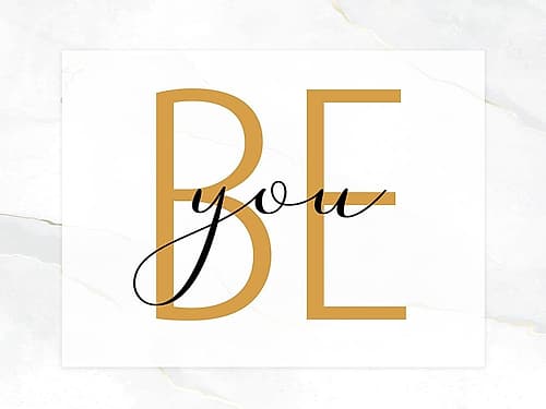 Be 1 Inspirational Print