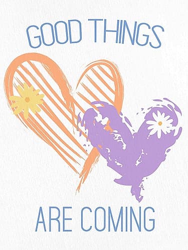Heart Daisy 2 Kids Print