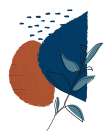Navy Leaf 2 Art Print
