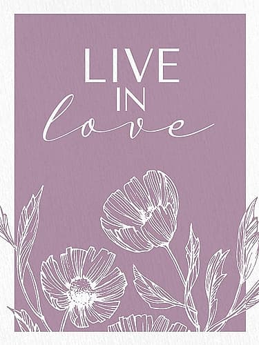 Live in Love Inspirational Print