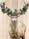 Christmas Deer Art Print