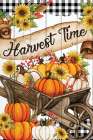Wheelbarrow Pumpkins Art Print