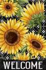 Sunflower Field Welcome Art Print