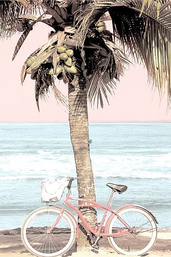 Peaceful Beach Ride Art Print