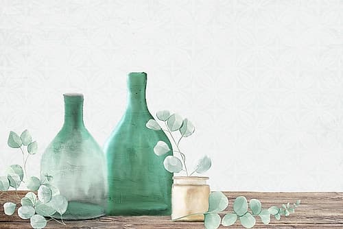 Eucalyptus Glass Art Print