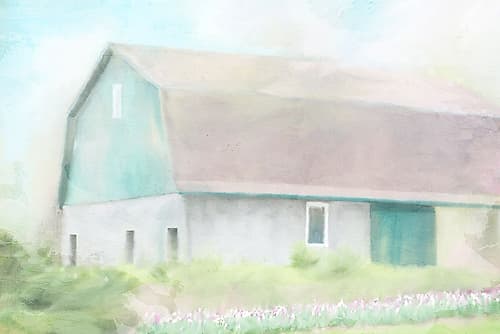 Springtime Barn Art Print