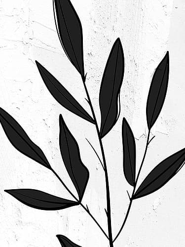 Plaster Leaves 1 Nature Print