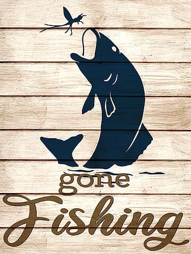 Gone Fishing Art Print