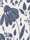 Denim Floral 2 Art Print