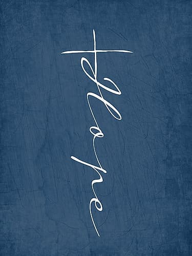 Hope Cross Signs Print