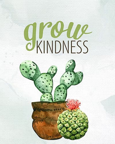 Grow Kindness Nature Print
