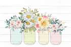 Floral Jar 6 Art Print