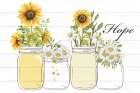 Mason Jar Floral 6 Art Print