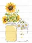 Mason Jar Floral 7 Art Print