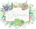 Succulent Sentiment 4 Art Print
