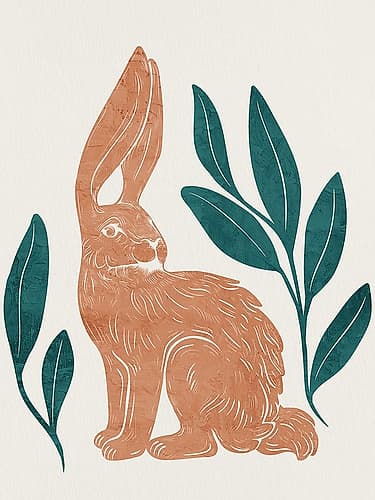 Summer Hare 1 Art Print