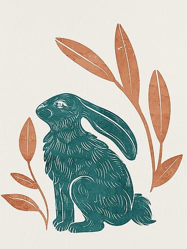 Summer Hare 2 Art Print