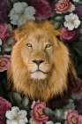 _Lush Garden Lion Art Print