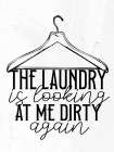 Dirty Laundry BW Art Print