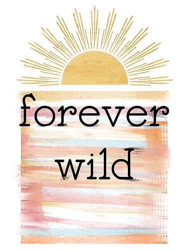 Forever Wild Sun Inspirational Print