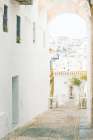 Santorini Walk Art Print