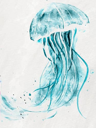 Jelly Jelly Teal 2 Art Print