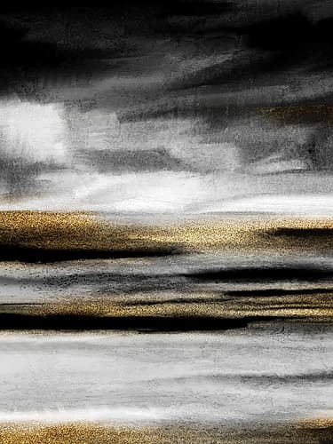 Layers Of Black And White 1 Art Print