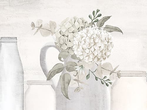 Hydrangea Row Art Print