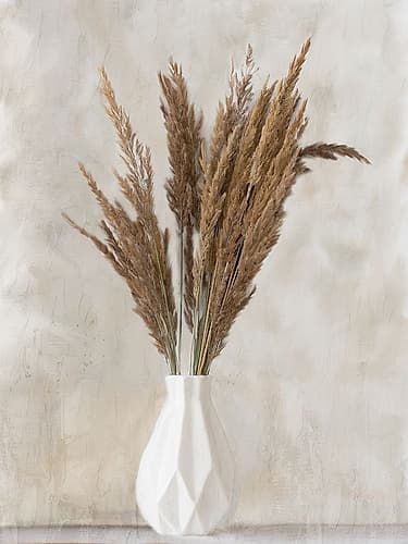 Pampass Vase 2 Nature Print
