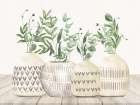 Stone Vases Four In A Row Botanical Print