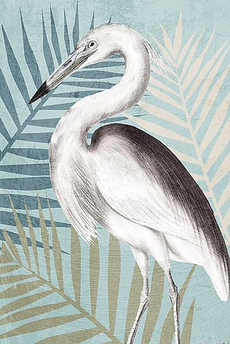 Beach Crane 2 Art Print
