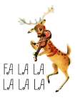 Reindeer Christmas 1 Art Print