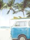 Beach Van Coastal Print