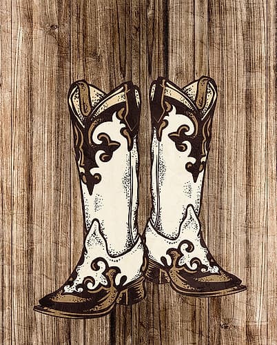 These Boots Art Print