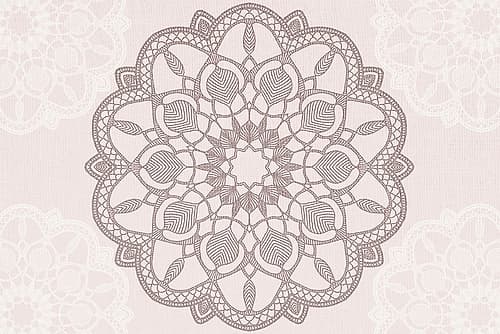 Rose Mandala Nature Print