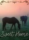 Sunrise Horses Art Print