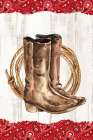Boots Rope Western Print