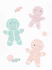 Pastel Gingerbread Art Print