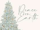 Peace On Earth Christmas Tree Art Print
