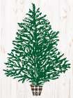 Plaid Christmas Tree Art Print
