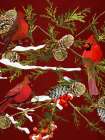 Cardinal Branches V2 Art Print