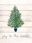 Joy To The World Christmas Tree Art Print