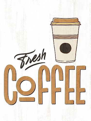 Fresh Coffee 1 Coffee Print