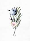 Watercolor Stems 1 Art Print