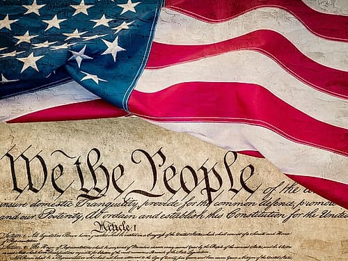 We The People Flag V2 Art Print
