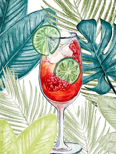 Cocktail Palms 2 Spirits Print
