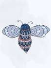 Pattern Bee 1 Art Print