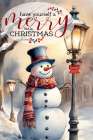 Merry Little Snowman Sentiment Art Print